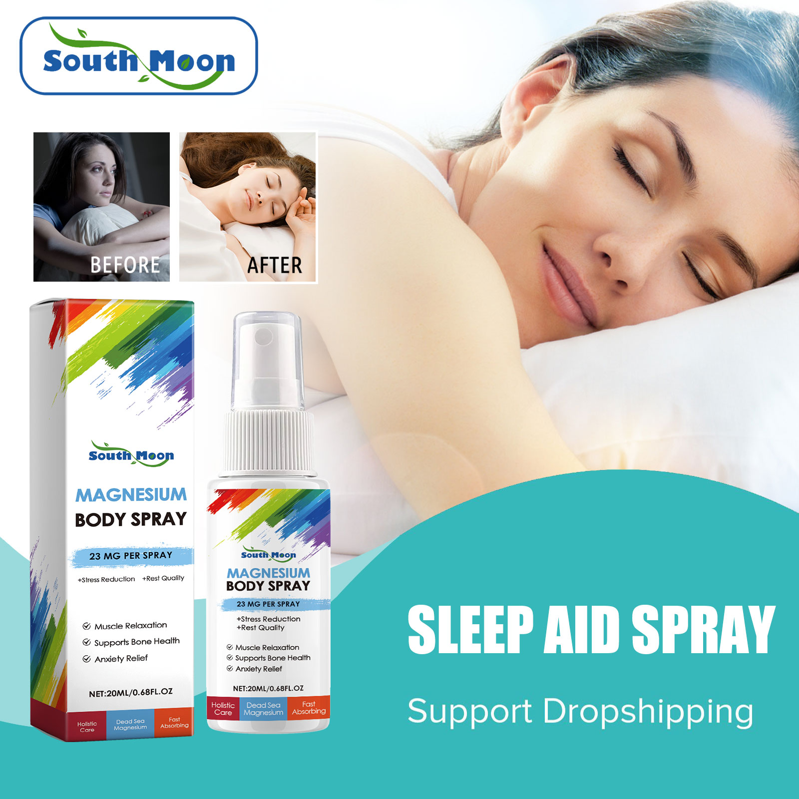Lavender Pillow Spray - Güney Ay Uykusuzluk Tedavisi Sprey Uykuya